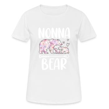 Nonna Bear - Women's Breathable T-Shirt - white - Front - AI Model Female 172 dark (172cm)