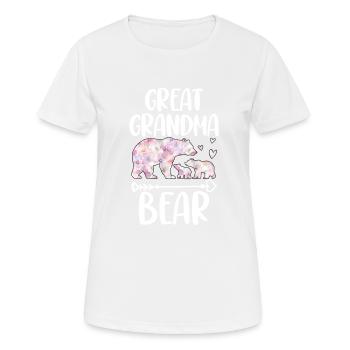 Great Grandma Bear - Women's Breathable T-Shirt - white - Front - AI Model Female 172 dark (172cm)