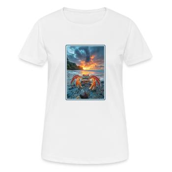 Krabbe Krabben - Frauen T-Shirt atmungsaktiv - Weiß - Vorne - AI Model Female 172 dark (172cm)