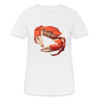 Krabbe Krabben - Frauen T-Shirt atmungsaktiv - Weiß - Vorne - AI Model Female 172 dark (172cm)