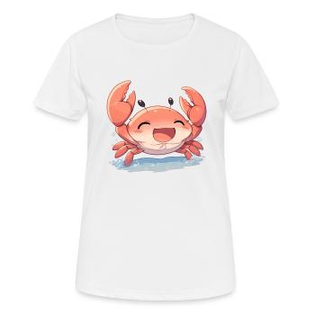 Krabbe Krabben - Frauen T-Shirt atmungsaktiv - Weiß - Vorne - AI Model Female 172 dark (172cm)