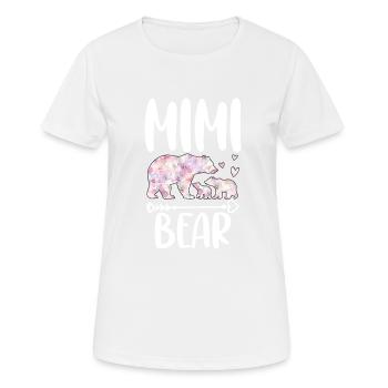 Mimi Bear - Women's Breathable T-Shirt - white - Front - AI Model Female 172 dark (172cm)
