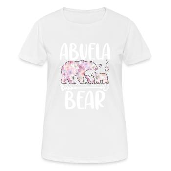 Abuela Bear - Frauen T-Shirt atmungsaktiv - Weiß - Vorne - AI Model Female 172 dark (172cm)