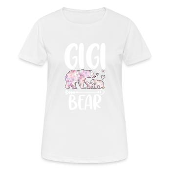 Gigi Bear - Women's Breathable T-Shirt - white - Front - AI Model Female 172 dark (172cm)