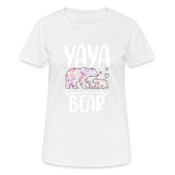 Yaya Bear - Frauen T-Shirt atmungsaktiv - Weiß - Vorne - AI Model Female 172 dark (172cm)