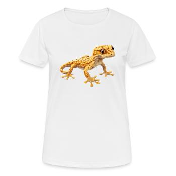 Geckos Gecko - Women's Breathable T-Shirt - white - Front - AI Model Female 172 dark (172cm)