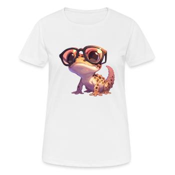 Geckos Gecko - Women's Breathable T-Shirt - white - Front - AI Model Female 172 dark (172cm)