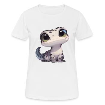 Geckos Gecko - Women's Breathable T-Shirt - white - Front - AI Model Female 172 dark (172cm)