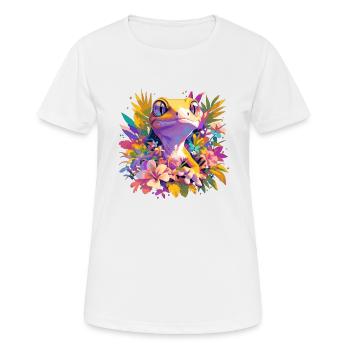 Geckos Gecko - Women's Breathable T-Shirt - white - Front - AI Model Female 172 dark (172cm)
