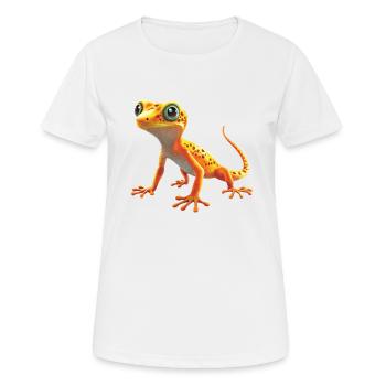 Geckos Gecko - Women's Breathable T-Shirt - white - Front - AI Model Female 172 dark (172cm)