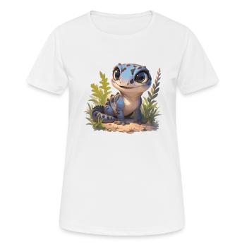 Geckos Gecko - Women's Breathable T-Shirt - white - Front - AI Model Female 172 dark (172cm)