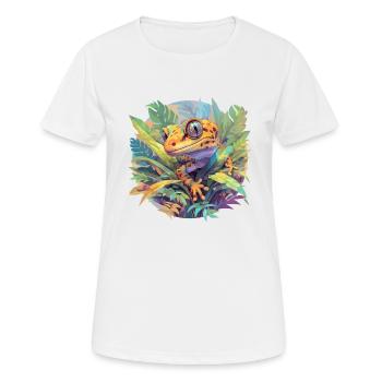 Geckos Gecko - Women's Breathable T-Shirt - white - Front - AI Model Female 172 dark (172cm)