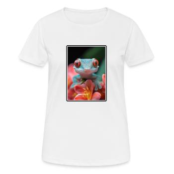 Geckos Gecko - Women's Breathable T-Shirt - white - Front - AI Model Female 172 dark (172cm)