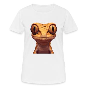 Geckos Gecko - Women's Breathable T-Shirt - white - Front - AI Model Female 172 dark (172cm)