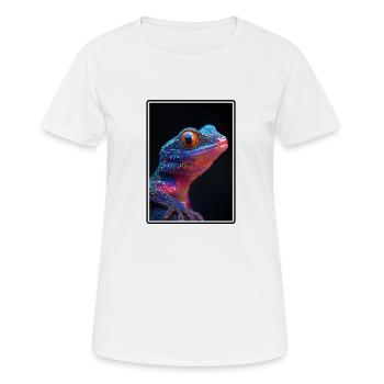 Geckos Gecko - Women's Breathable T-Shirt - white - Front - AI Model Female 172 dark (172cm)