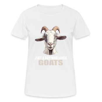 Ziegen Ziege - Frauen T-Shirt atmungsaktiv - Weiß - Vorne - AI Model Female 172 dark (172cm)