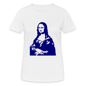 Monna Lisa - T-shirt respirant Femme - blanc - Devant - AI Model Female 172 dark (172cm)