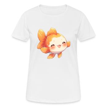 Goldfische Goldfisch - Frauen T-Shirt atmungsaktiv - Weiß - Vorne - AI Model Female 172 dark (172cm)