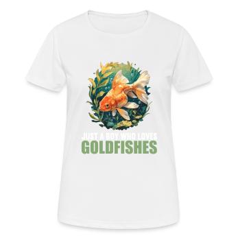 Goldfische Goldfisch - Frauen T-Shirt atmungsaktiv - Weiß - Vorne - AI Model Female 172 dark (172cm)