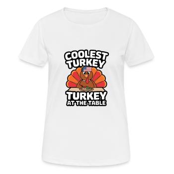 Lustiger Thanksgiving Truthahn - Frauen T-Shirt atmungsaktiv - Weiß - Vorne - AI Model Female 172 dark (172cm)