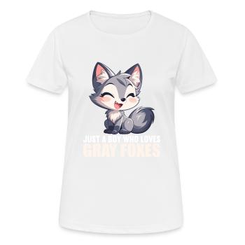 Renards gris Renard gris - T-shirt respirant Femme - blanc - Devant - AI Model Female 172 dark (172cm)