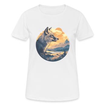 Renards gris Renard gris - T-shirt respirant Femme - blanc - Devant - AI Model Female 172 dark (172cm)