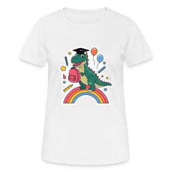 100e jour d’école 100 jour d’école des enfants - T-shirt respirant Femme - blanc - Devant - AI Model Female 172 dark (172cm)