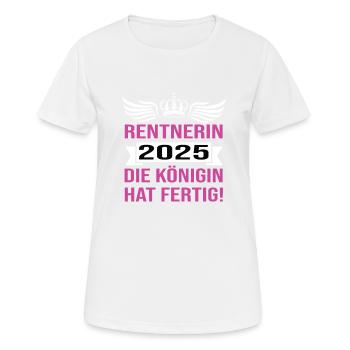 Pension 2025 Pensionné 2025 Pension 2025 - T-shirt respirant Femme - blanc - Devant - AI Model Female 172 dark (172cm)