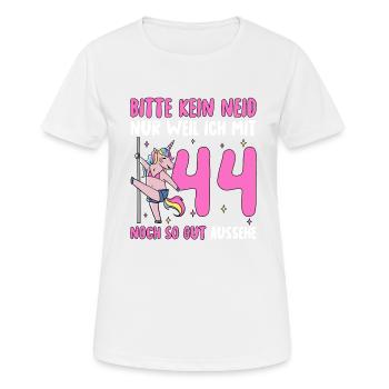 Please No Envy 44 Birthday - Women's Breathable T-Shirt - white - Front - AI Model Female 172 dark (172cm)