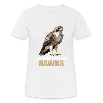 Faucon Faucon - T-shirt respirant Femme - blanc - Devant - AI Model Female 172 dark (172cm)