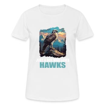 Faucon Faucon - T-shirt respirant Femme - blanc - Devant - AI Model Female 172 dark (172cm)