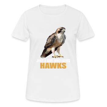 Faucon Faucon - T-shirt respirant Femme - blanc - Devant - AI Model Female 172 dark (172cm)