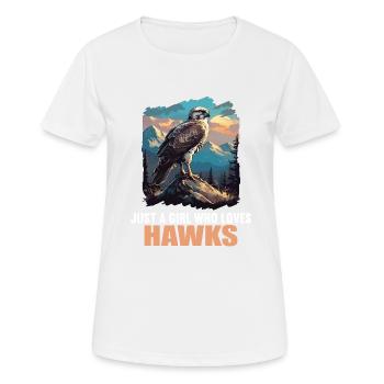 Faucon Faucon - T-shirt respirant Femme - blanc - Devant - AI Model Female 172 dark (172cm)