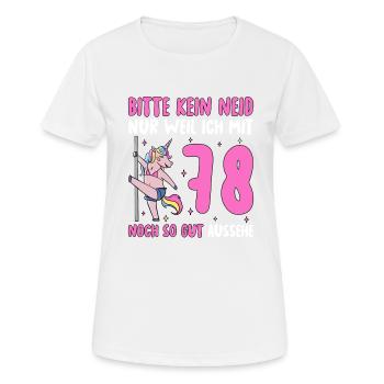 Please No Envy 78 Birthday - Women's Breathable T-Shirt - white - Front - AI Model Female 172 dark (172cm)