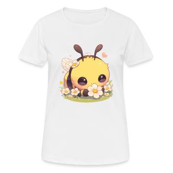 Bees Bee - Women's Breathable T-Shirt - white - Front - AI Model Female 172 dark (172cm)