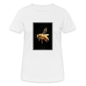Bees Bee - Women's Breathable T-Shirt - white - Front - AI Model Female 172 dark (172cm)