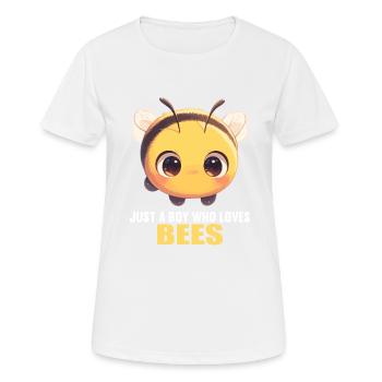 Bees Bee - Women's Breathable T-Shirt - white - Front - AI Model Female 172 dark (172cm)
