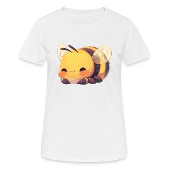 Bees Bee - Women's Breathable T-Shirt - white - Front - AI Model Female 172 dark (172cm)