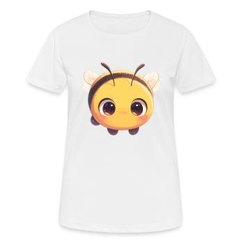 Bees Bee - Women's Breathable T-Shirt - white - Front - AI Model Female 172 dark (172cm)