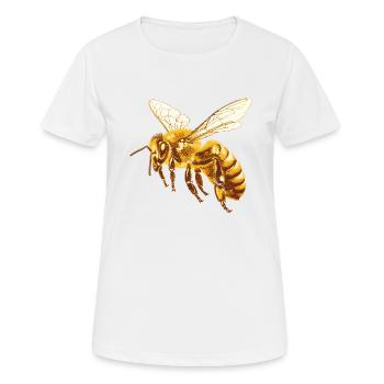 Bees Bee - Women's Breathable T-Shirt - white - Front - AI Model Female 172 dark (172cm)