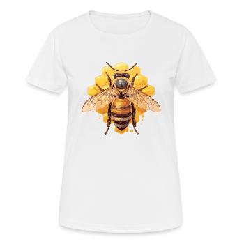Bees Bee - Women's Breathable T-Shirt - white - Front - AI Model Female 172 dark (172cm)
