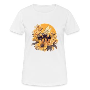 Bees Bee - Women's Breathable T-Shirt - white - Front - AI Model Female 172 dark (172cm)