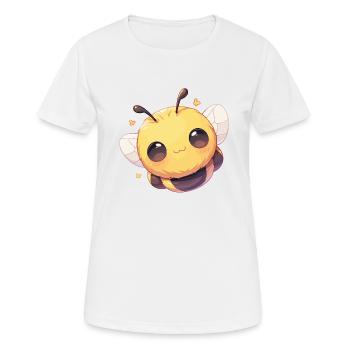 Bees Bee - Women's Breathable T-Shirt - white - Front - AI Model Female 172 dark (172cm)