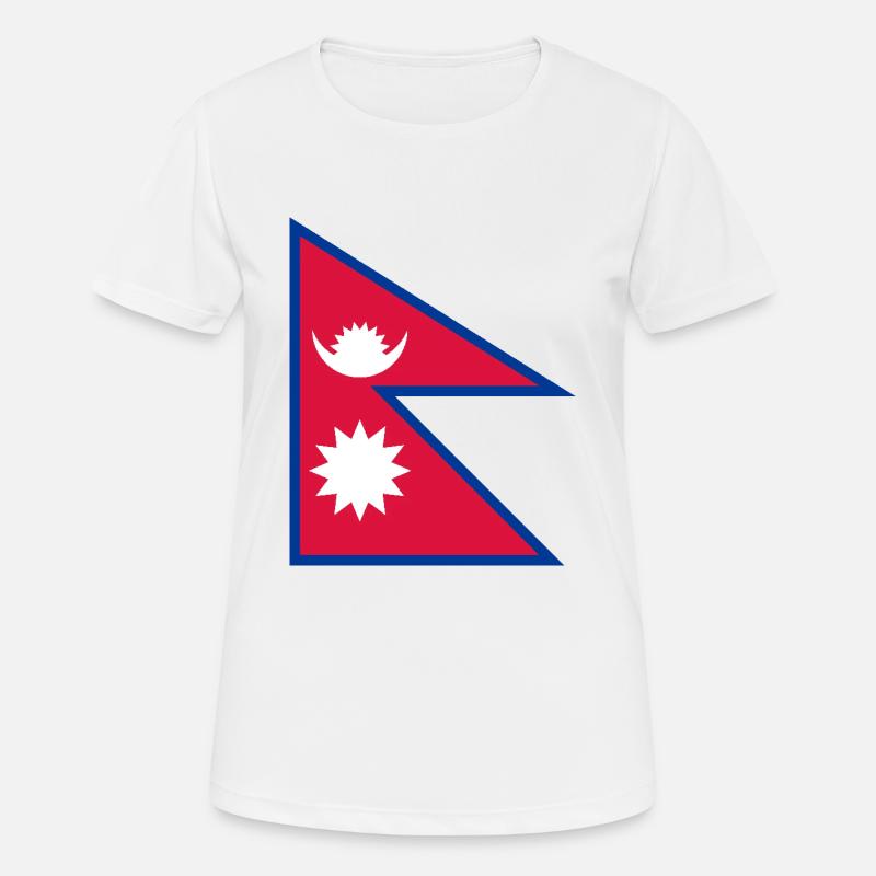 Nepal - Women's Breathable T-Shirt - white