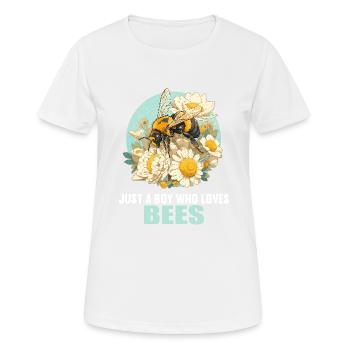 Bees Bee - Women's Breathable T-Shirt - white - Front - AI Model Female 172 dark (172cm)