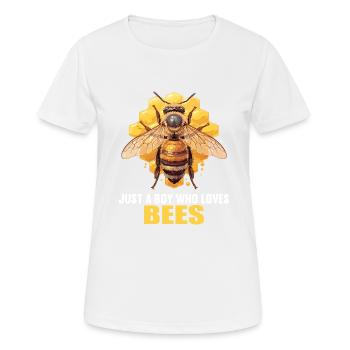 Bees Bee - Women's Breathable T-Shirt - white - Front - AI Model Female 172 dark (172cm)