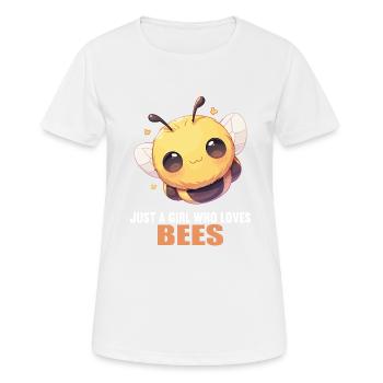 Bees Bee - Women's Breathable T-Shirt - white - Front - AI Model Female 172 dark (172cm)