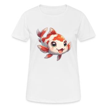 Koi Koi Carp - Women's Breathable T-Shirt - white - Front - AI Model Female 172 dark (172cm)