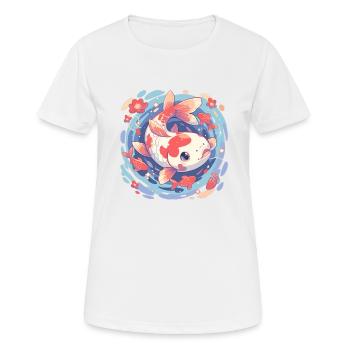 Koi Koi Carp - Women's Breathable T-Shirt - white - Front - AI Model Female 172 dark (172cm)