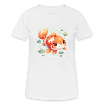 Koi Koi Carp - Women's Breathable T-Shirt - white - Front - AI Model Female 172 dark (172cm)